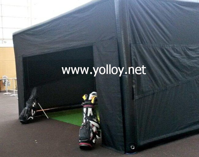 Inflatable Hitting Cage Tent for Golf Simulator