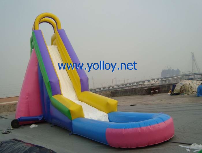 Large wow inflatable water slide for commercial use