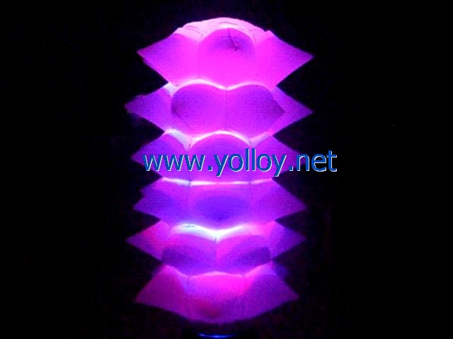 8ft tall inflatable spiked tower lighting