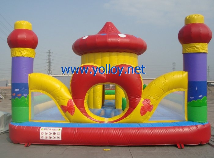 Heart shape inflatable party bouncy castle house
