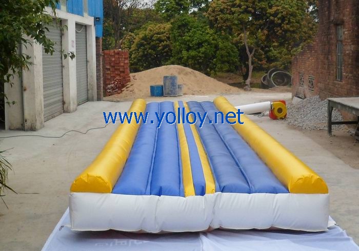 Tumble track inflatable air mat for gymnastics