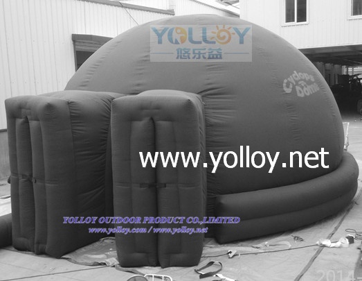 Inflatable movie projection theater sphere dome