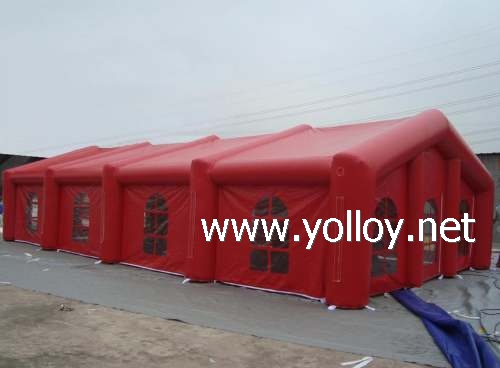 red carpas hinchables UV resistand, flame-retardant inflatable tent 