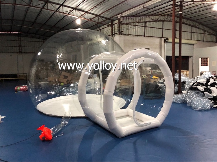 Inflatable bubble house dome