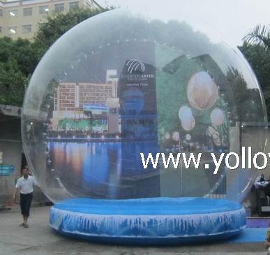 large inflatable life size snow globes or domes