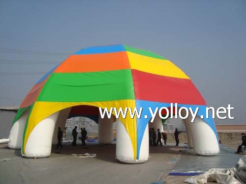 Inflatable spider exhibition dome tent for advertising