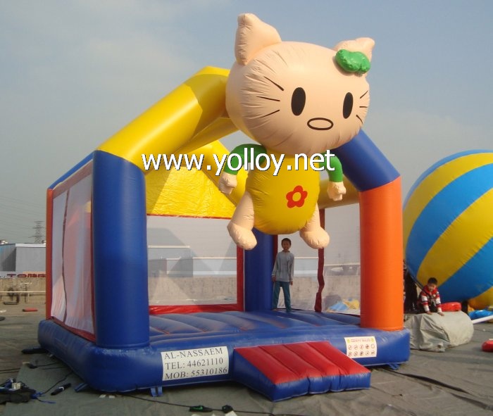 Inflatable bouncer house hello kitty moonwalks