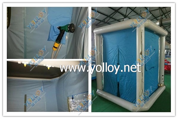 1 man shower system for decontamination