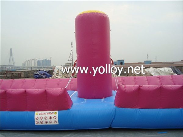 inflatable bungee run trampoline basketball