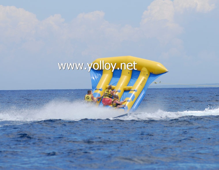 Inflatable Water Toys Fly Fish Tube For 6 People