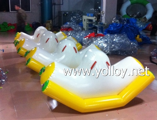 Pool game inflatable water totter toys