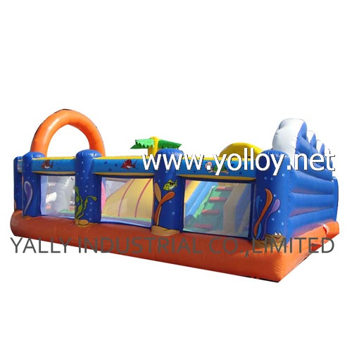 Paradise inflatable slide Ladder bouncy castle