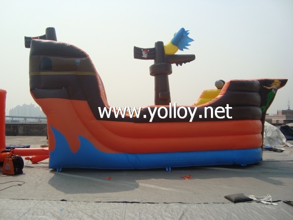pirate boat armed cannon bouncy castle