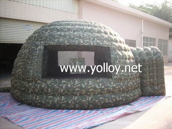 Camouflage inflatable tent igloo military dome