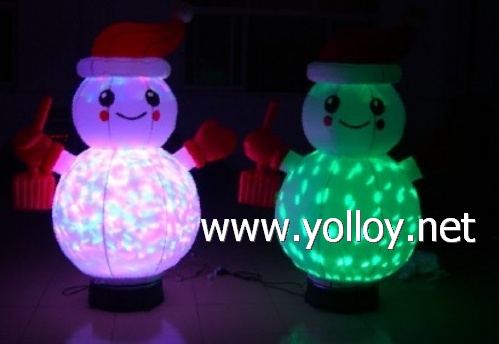 Led Christmas inflatable snow man lighting decoration