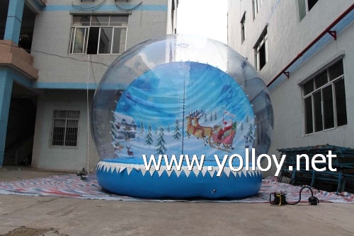 outdoor snow ball for holiday party stage and other events