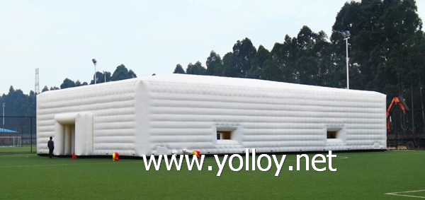 large white inflatable party event marquee tent