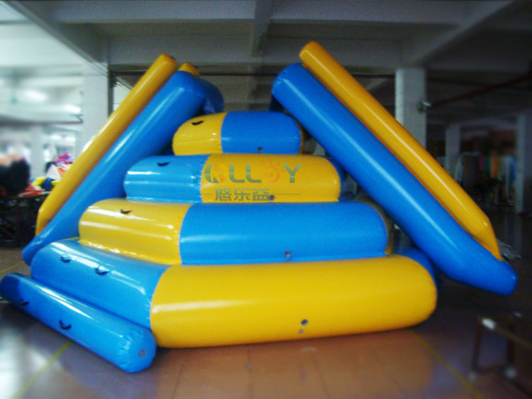 Inflatable steep glider water sports slider