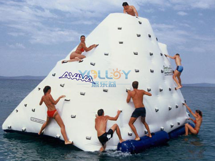Inflatable iceberg climbing mountain