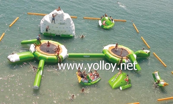 Inflatable water sports amusement park