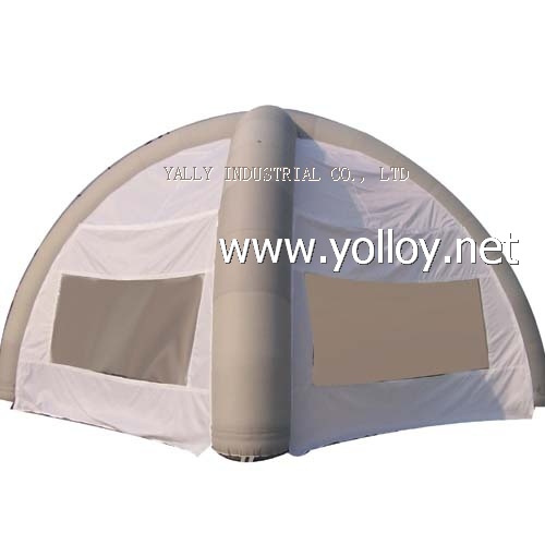 white dome inflatable advertising tents with 4 pillars