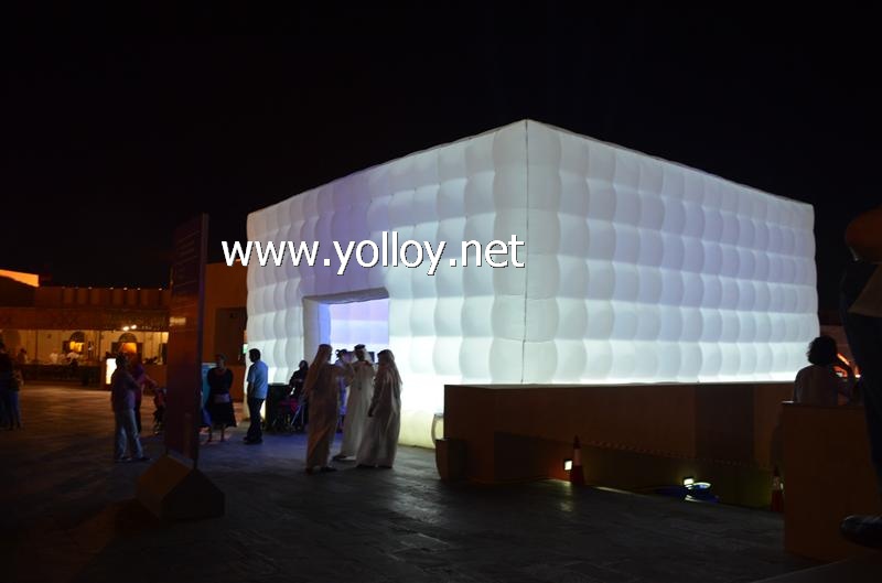 Cube bubble party tent inflatable structure