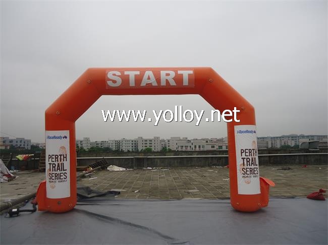 Finish and start Inflatable arch way