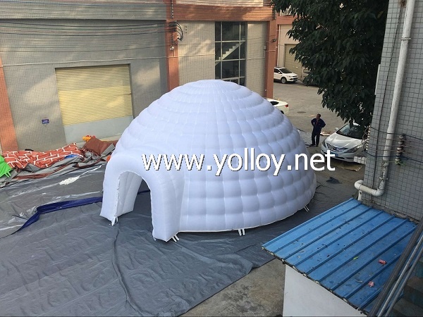 8m inflatable igloo exhition tent
