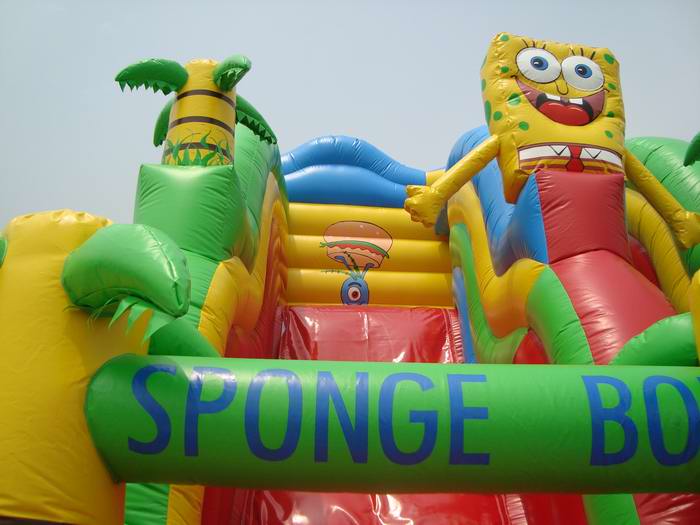 sponge bob jungle slide