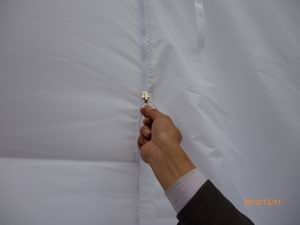 marquee wedding tent--zipper door