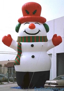 Giant snowman inflatable
