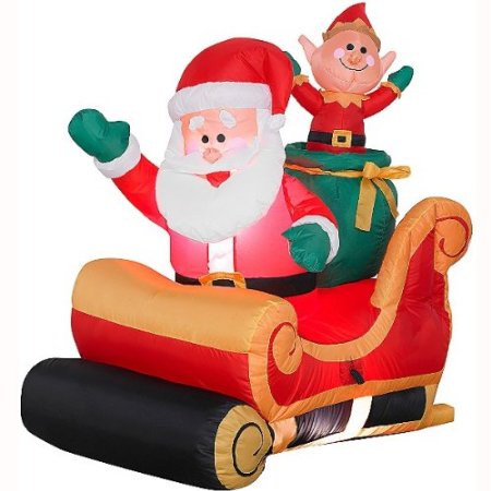 santa sleigh inflatable