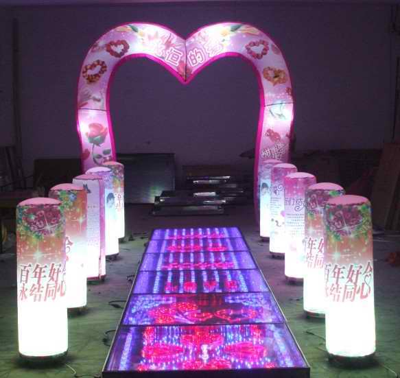 Inflatable wedding arch with lights
