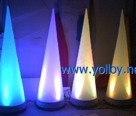 lighting inflatable cone