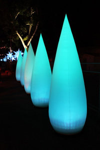 bulb shape inflatale light decoration