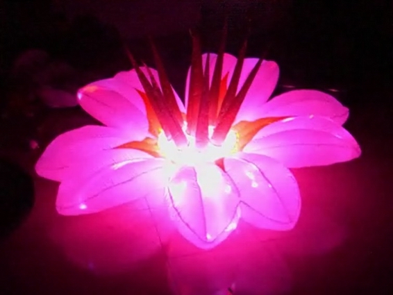 flower inflatable led light