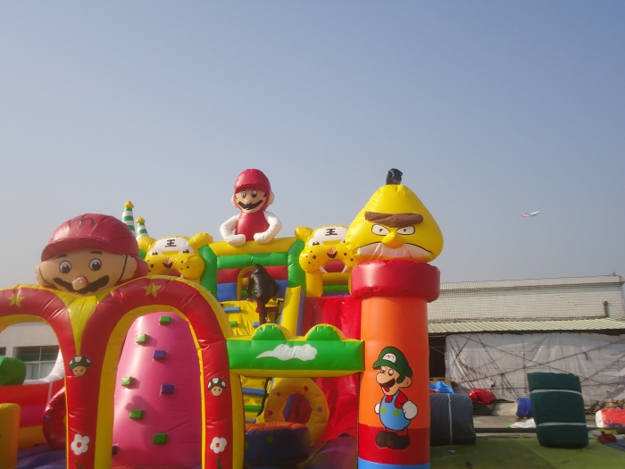 Details for angry bird inflatable slide