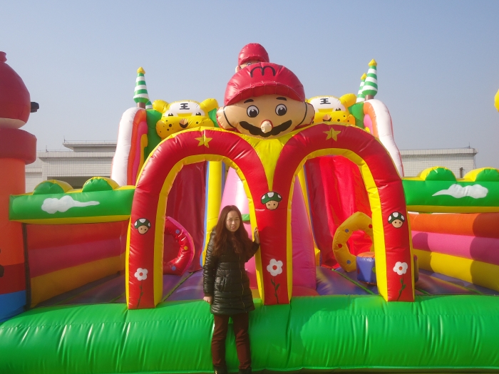 big super mario for the inflatable slide