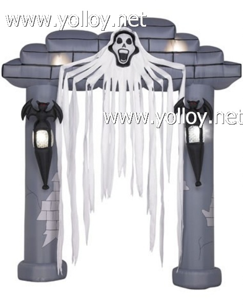 Halloween wholesale Air blown Inflatable Floating Reaper Archway
