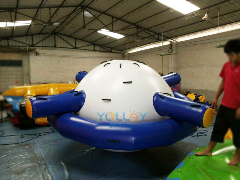 inflatable saturn rocker in blue