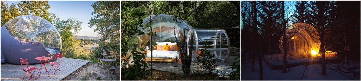 transparent inflatable bubble room
