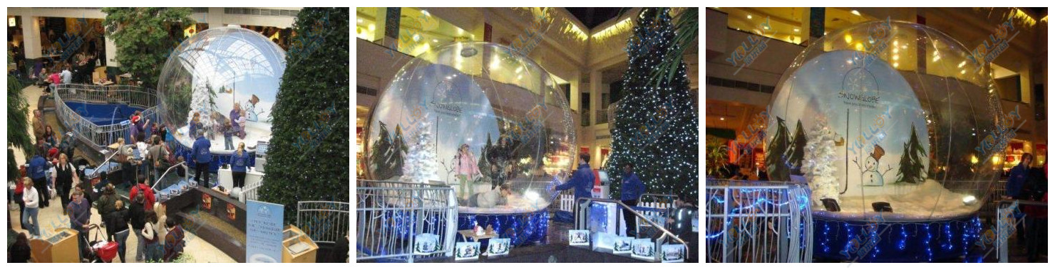 Inflatable snow globe for Show time