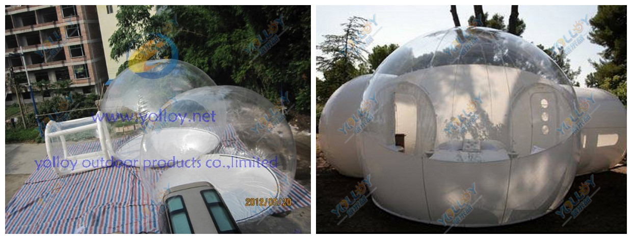 many shapes of the inflatable bubble tent