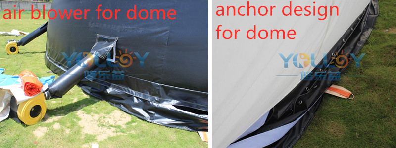 Accessories of the portable projection inflatable dome tent