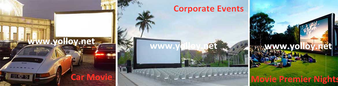 Clients’ feedback of inflatable projection screens for different usage