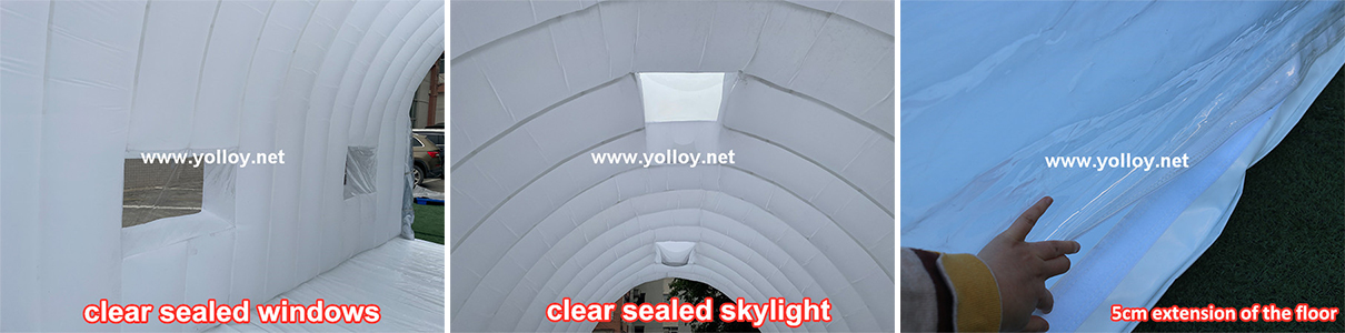 detailed pictures of inflatable portable garage