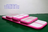 Sizes：1XAir Floor(100x300x10cm)
         2XAir Board(60x100x10cm)
         1XAir Block(60x100x20cm)
Material ：DWF and 0.9mm PVC
Used:Activity Fitness, Gym & Training
Color:Pink or customized