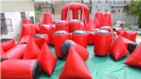 7-10 Man Paintball Field With 44 Inflatable Air Bunkers