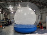 snowglobe with inflatable base