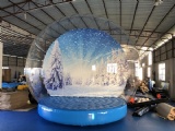 Inflatable christmas snow globe